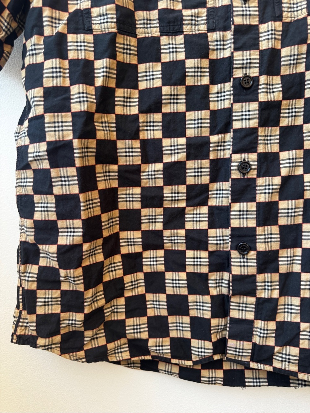 BURBERRY Men's Trulo Vintage Checkerboard Sport Shirt - Picture 7 of 9